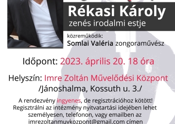 Rékasi Károly zenés irodalmi estje